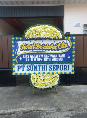 Papan Bunga Duka di Deli Tua